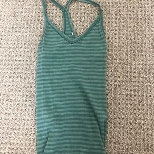 Green striped tank
